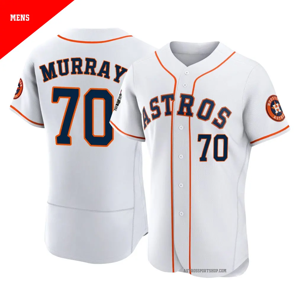 Men's ＃70 Jayden Murray Houston Astros White Authentic 2022 World Series Home Jersey