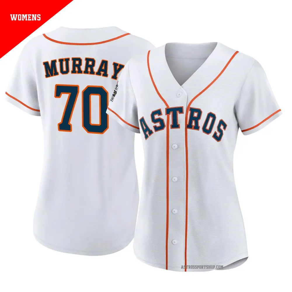 Women's ＃70 Jayden Murray Houston Astros White Replica 2022 World Series Home Jersey
