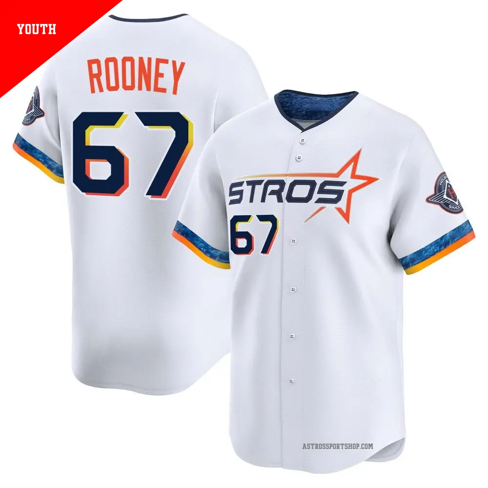 Youth ＃67 John Rooney Houston Astros White Limited 2025 City Connect Jersey
